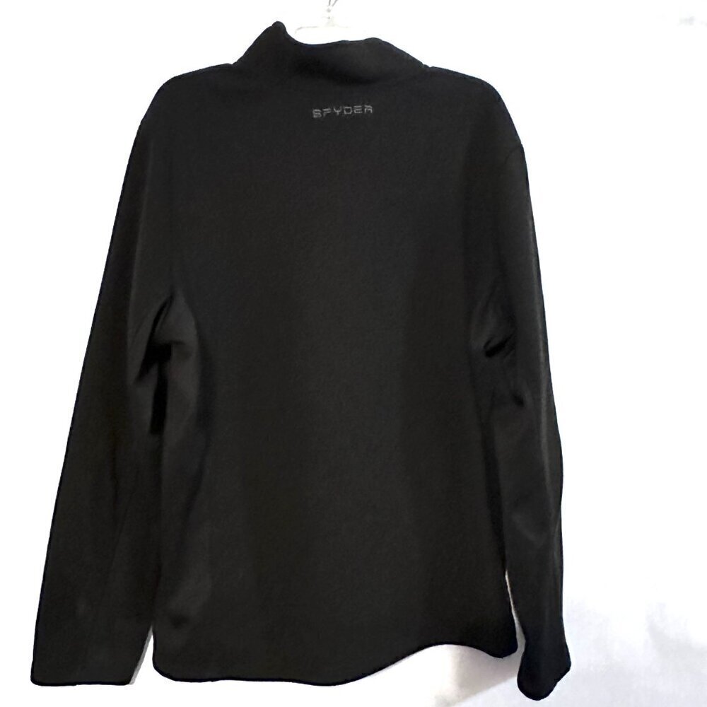 SPYDER Long Sleeve Zip Up Zipper Black Pullover Size XL Extra Large - Picture 5 of 7